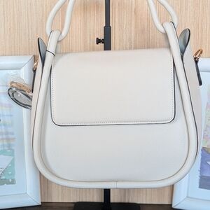 Biege Cadence Women's Vegan Leather Crossbody Bag